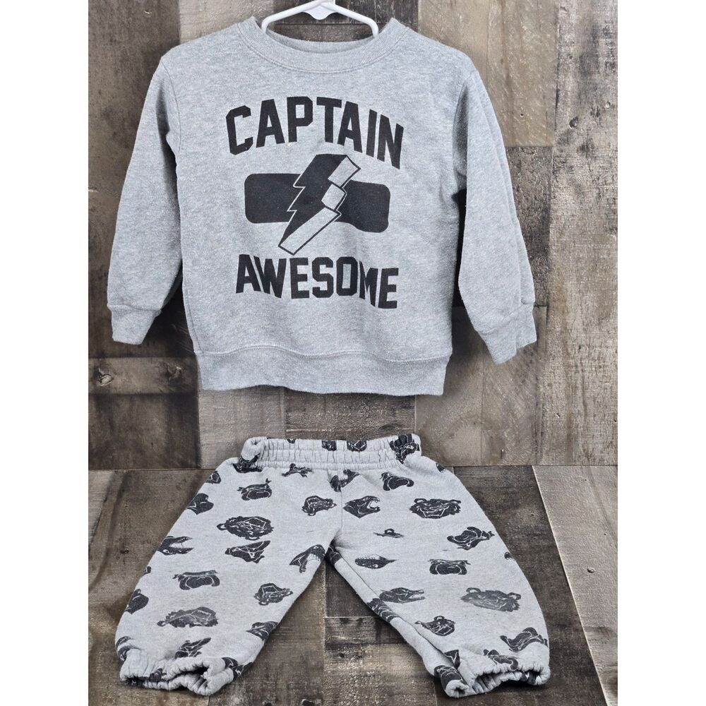 Garanimals boys Captain Awesome 2 Piece Set Size 2T